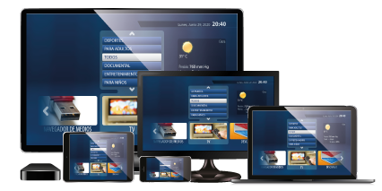 Varios dispositivos IPTV